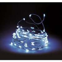 Draht Lichterkette 40 Micro led - kalt weiß - für Außen mit Timer und 8 Funktionen Draht Lichterkette 40 Micro led - kalt weiß - für Außen mit Timer und 8 Funktionen von SPETEBO