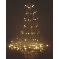 Spetebo - Draht Lichterkette warm weiß - 80 led - Deko Weihnachts Leuchtdraht Batterie betrieben von SPETEBO