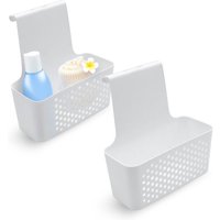 Duschkorb zum Hängen Weiß – 2er Set Duschregal ohne Bohren – Hängeregal aus Kunststoff für Shampoo, Seife & Duschgel Duschkorb zum Hängen Weiß – 2er Set Duschregal ohne Bohren – Hängeregal aus Kunststoff für Shampoo, Seife & Duschgel von SPETEBO