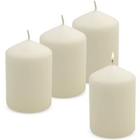 Echtwachs Stumpenkerze 4er Set 10 x 7 cm - creme weiß - Blockkerze für Adventskranz und Laternen Echtwachs Stumpenkerze 4er Set 10 x 7 cm - creme weiß - Blockkerze für Adventskranz und Laternen von SPETEBO