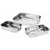 Spetebo - Edelstahl Bräter Set - 3-teilig - Auflaufform in 3 verschiedenen Größen mit Griffen - Gratinform Ofenschale Backform Spetebo - Edelstahl Bräter Set - 3-teilig - Auflaufform in 3 verschiedenen Größen mit Griffen - Gratinform Ofenschale Backform von SPETEBO