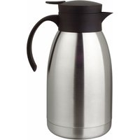 Spetebo - Edelstahl Einhandautomatik Thermoskanne - 2 Liter - Isolierkanne Doppelwandig mit Druckverschluss - Kaffekanne Teekanne Thermosflasche von SPETEBO