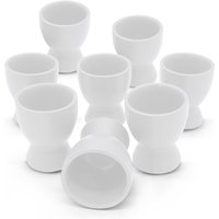 Feinkeramik Eierbecher weiß matt - 8er Set - Keramik Eierhalter in klassischer Form Feinkeramik Eierbecher weiß matt - 8er Set - Keramik Eierhalter in klassischer Form von SPETEBO
