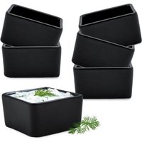 Keramik Dipschale quadratisch 7 x 7 cm schwarz matt - 6er Set - Kleine Schale für Saucen und Snacks Keramik Dipschale quadratisch 7 x 7 cm schwarz matt - 6er Set - Kleine Schale für Saucen und Snacks von SPETEBO