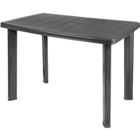 Kunststoff Gartentisch 100 x 72 cm - anthrazit - Campingtisch rechteckig im klassischen Design - Balkontisch Terrassentisch Campingtisch Garten Tisch Kunststoff Gartentisch 100 x 72 cm - anthrazit - Campingtisch rechteckig im klassischen Design - Balkontisch Terrassentisch Campingtisch Garten Tisch von SPETEBO