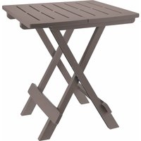 Kunststoff Klapptisch adige 45 x 43 cm - braun - Garten Beistelltisch klappbar von SPETEBO