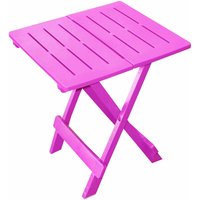 Spetebo - Kunststoff Klapptisch adige 45 x 43 cm - pink - Garten Camping Balkon Tisch von SPETEBO
