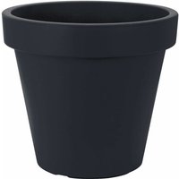 Kunststoff Pflanzkübel l groß - 48 cm/anthrazit - Blumenkübel rund für Außen und Innen - Pflanztopf Blumentopf Pflanzgefäß Übertopf von SPETEBO
