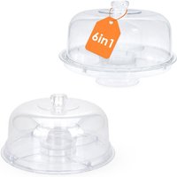 Kunststoff Servierschale 6in1 mit Deckel wiederverwenbar - 30 x 20 cm - Transport Snack Box mit 5 Fächern - Snackteller Snackbox Dip Tapas Schüsseln Kunststoff Servierschale 6in1 mit Deckel wiederverwenbar - 30 x 20 cm - Transport Snack Box mit 5 Fächern - Snackteller Snackbox Dip Tapas Schüsseln von SPETEBO
