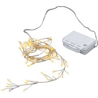 LED Draht Lichterkette - 100 LED / 8 Funktionen - Micro Cluster Lichterkette mit Timer von SPETEBO