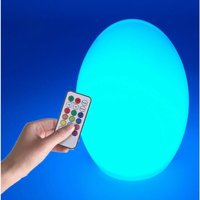 Spetebo - led Leuchtball multi color mit Fernbedienung - 19 cm - Tisch Leuchte mit Farbwechsel und Timer - Nachtlicht Stimmungsleuchte mehrfarbig von SPETEBO