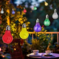 Led Solar Lichterkette mit 10 bunten led Glühbirnen - 180 cm - Garten Dekobeleuchtung mit farbigen Lampen Led Solar Lichterkette mit 10 bunten led Glühbirnen - 180 cm - Garten Dekobeleuchtung mit farbigen Lampen von SPETEBO