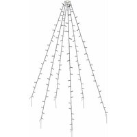 Led Weihnachtsbaum Überwurf - mit 6 Strängen á 2,08m - 192 led in warm weiß Lichterkette Netz Tannenbaum Beleuchtung innen außen von SPETEBO