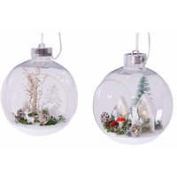 Led Weihnachtskugel 15 cm Schneedeko - 2er Set - Weihnachten Advent Winter Fensterdeko beleuchtet - Schnee Weihnachts Kugel Led Weihnachtskugel 15 cm Schneedeko - 2er Set - Weihnachten Advent Winter Fensterdeko beleuchtet - Schnee Weihnachts Kugel von SPETEBO