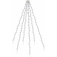 Lichterkette für Fahnenmast und Weihnachtsbaum - 800 cm Länge - mit 400 led in warm weiß - Garten Beleuchtung Fahnenstange Baum Überwurf für Außen Lichterkette für Fahnenmast und Weihnachtsbaum - 800 cm Länge - mit 400 led in warm weiß - Garten Beleuchtung Fahnenstange Baum Überwurf für Außen von SPETEBO