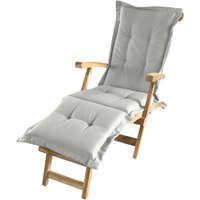 Spetebo - Liegenauflage in Natur - 190 x 58 x 5 cm - Polsterauflage für Deckchair Liegestuhl Sonnenliege von SPETEBO