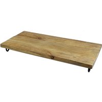 Spetebo - Mango Servierplatte 50x25 cm - Massiv Holz Tablett Servierbrett Serviertablett Spetebo - Mango Servierplatte 50x25 cm - Massiv Holz Tablett Servierbrett Serviertablett von SPETEBO