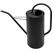 Metall Blumen Gießkanne schwarz matt - 3 l - Gießkanne mit langem Ausguss - Zimmperpflanze Büro Wasser Kanne elegant von SPETEBO