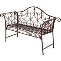 Metall Gartenbank rostbraun - 2 Sitzer / 149 cm - Vintage Bank Sitzbank Parkbank Metallbank Metall Gartenbank rostbraun - 2 Sitzer / 149 cm - Vintage Bank Sitzbank Parkbank Metallbank von SPETEBO