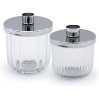 Metall Kerzenhalter mit Deko Glas - 2er Set - Kerzenständer in silber für Stabkerzen - Tafel Kerzen Ständer Halter silberfarben Metall Kerzenhalter mit Deko Glas - 2er Set - Kerzenständer in silber für Stabkerzen - Tafel Kerzen Ständer Halter silberfarben von SPETEBO