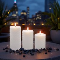 Outdoor led Kerzen mit Timer und Flammen Effekt 15 cm 12 cm 10 cm - 3er Set - Künstliche Stumpenkerze warm weiß für Außen Outdoor led Kerzen mit Timer und Flammen Effekt 15 cm 12 cm 10 cm - 3er Set - Künstliche Stumpenkerze warm weiß für Außen von SPETEBO