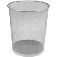 Papierkorb Metall 13 Liter - grau - Papiereimer Bürokorb Abfallkorb Mülleimer von SPETEBO