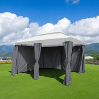 Pavillon Seitenteil anthrazit mit Reisverschluss für 3 x 4 m - 2er Set - Gartenzelt Seitenwand wasserabweisend Pavillon Seitenteil anthrazit mit Reisverschluss für 3 x 4 m - 2er Set - Gartenzelt Seitenwand wasserabweisend von SPETEBO