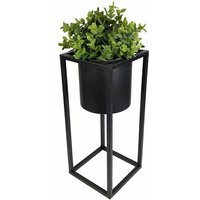 Pflanztopf rund auf Ständer eckig - 35 cm - Blumentopf Halter Deko Blumenständer von SPETEBO