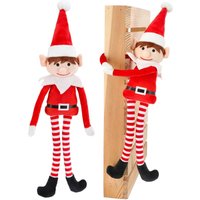 Plüsch Weihnachtself mit Kletthänden 40 cm - 2er Set - Elf Figur mit langen Armen und Beinen - Weihnachtspuppe Wichtel Kobold Kuschelfigur zum Hängen Plüsch Weihnachtself mit Kletthänden 40 cm - 2er Set - Elf Figur mit langen Armen und Beinen - Weihnachtspuppe Wichtel Kobold Kuschelfigur zum Hängen von SPETEBO