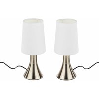 Spetebo - 2er Set Edelstahl Touchlampe - 30 x 12 cm - Touch Nachttisch Deko Lampe Spetebo - 2er Set Edelstahl Touchlampe - 30 x 12 cm - Touch Nachttisch Deko Lampe von SPETEBO