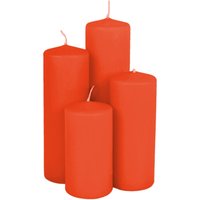 Spetebo - Echtwachs Stumpenkerzen 4er Set - rot - Deko Festtags Advents Weihnachts Kerze Spetebo - Echtwachs Stumpenkerzen 4er Set - rot - Deko Festtags Advents Weihnachts Kerze von SPETEBO