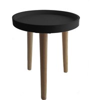 Spetebo - Deko Holz Tisch 36x30 cm - schwarz - Kleiner Beistelltisch Couchtisch Sofatisch von SPETEBO