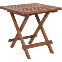 Spetebo - Eukalyptus Gartentisch - 50x50 cm - Holz Klapptisch Bistrotisch Biergarten Tisch von SPETEBO