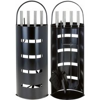 2.06 Kaminset schwarz 5-teilig - Home & Styling von SPETEBO