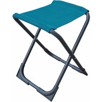 Spetebo - Metall Klapphocker petrol grau - 36 x 32 cm - Faltbarer Angel und Camping Hocker von SPETEBO