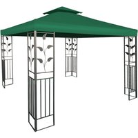 Spetebo - Pavillon Ersatzdach wasserdicht mit pvc Beschichtung 3 x 3 Meter - grün - Pavillondach mit Kaminabzug - Universal Garten Party Pavillon von SPETEBO