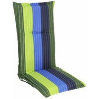 Universal Hochlehner Auflage - Rügen - Garten Stuhl Polster Sitz Kissen in grün-blau gestreift Universal Hochlehner Auflage - Rügen - Garten Stuhl Polster Sitz Kissen in grün-blau gestreift von SPETEBO