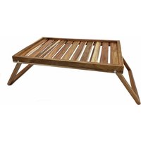 Spetebo - Akazien Betttablett mit klappbaren Füßen - 49 x 33 cm - Holz Servier Frühstücks Laptop Tisch klappbar mit einklappbarem Gestell Spetebo - Akazien Betttablett mit klappbaren Füßen - 49 x 33 cm - Holz Servier Frühstücks Laptop Tisch klappbar mit einklappbarem Gestell von SPETEBO