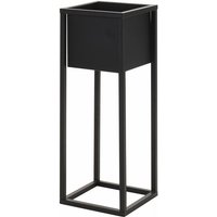 Spetebo - Blumentopf Ständer mit Topf - 60 cm - schwarz - Blumentopf Halter Blumenständer von SPETEBO