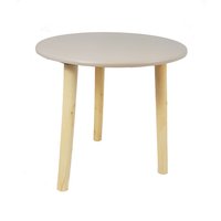 Spetebo - Deko Holz Tisch taupe - 30x30 cm - kleiner Beistelltisch Sofatisch Blumenhocker von SPETEBO