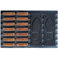 Fußabdruck Schmutzfangmatte - 60x40 cm - Türvorleger Fußabtreter Türmatte Fußmatte Fußabdruck Schmutzfangmatte - 60x40 cm - Türvorleger Fußabtreter Türmatte Fußmatte von SPETEBO