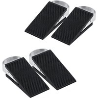 Spetebo - Keil Türstopper schwarz 12 cm x 3 cm - 4er Set - Türpuffer mit rutschfester Unterseite und Aufhängung - Türkeil Türhalter Stopper Puffer Spetebo - Keil Türstopper schwarz 12 cm x 3 cm - 4er Set - Türpuffer mit rutschfester Unterseite und Aufhängung - Türkeil Türhalter Stopper Puffer von SPETEBO