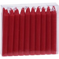 Kleine Echtwachs Stabkerzen 20er Pack - rot - Weihnachts Kerzen Set ca. 11 cm Höhe - Weihnachtsbaum Christbaum Gesteck Adventskranz Kerze von SPETEBO