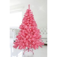 Künstlicher Weihnachtsbaum groß - 180 cm / rosa - Kunst Tannenbaum Christbaum inklusive Baumständer von SPETEBO