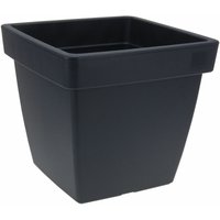 Kunststoff Pflanzkübel - anthrazit - 40x40 cm - Blumentopf Pflanztopf Blumenkübel eckig Kunststoff Pflanzkübel - anthrazit - 40x40 cm - Blumentopf Pflanztopf Blumenkübel eckig von SPETEBO