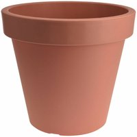 Kunststoff Pflanzkübel xxl groß - 58 cm/Terracotta - Blumenkübel rund Indoor / Outdoor - Garten Pflanztopf Blumentopf Pflanzgefäß Übertopf von SPETEBO