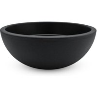 Kunststoff Pflanzschale rund anthrazit - 39 cm - Blumenkübel aus recyceltem Material - Pflanz Schale Topf Übertopf rund für Garten Terrasse Balkon von SPETEBO