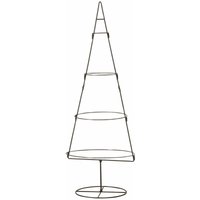 Metall Aufsteller Tannenbaum braun - 111 cm / rund - Deko Ständer Weihnachts Christ Baum zum dekorieren von SPETEBO