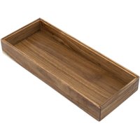 Organizer Modul aus Akazienholz stapelbar - 37 x 15 cm - Schreibtisch Aufbewahrungsbox aus Holz erweiterbar von SPETEBO