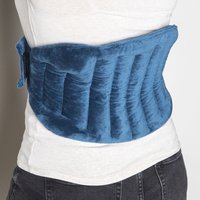 Spetebo - Rücken Wärmekissen blau - 120 cm - Körnerkissen Nierenwärmer Rückenwärmer für die Mikrowelle zum Umbinden von SPETEBO